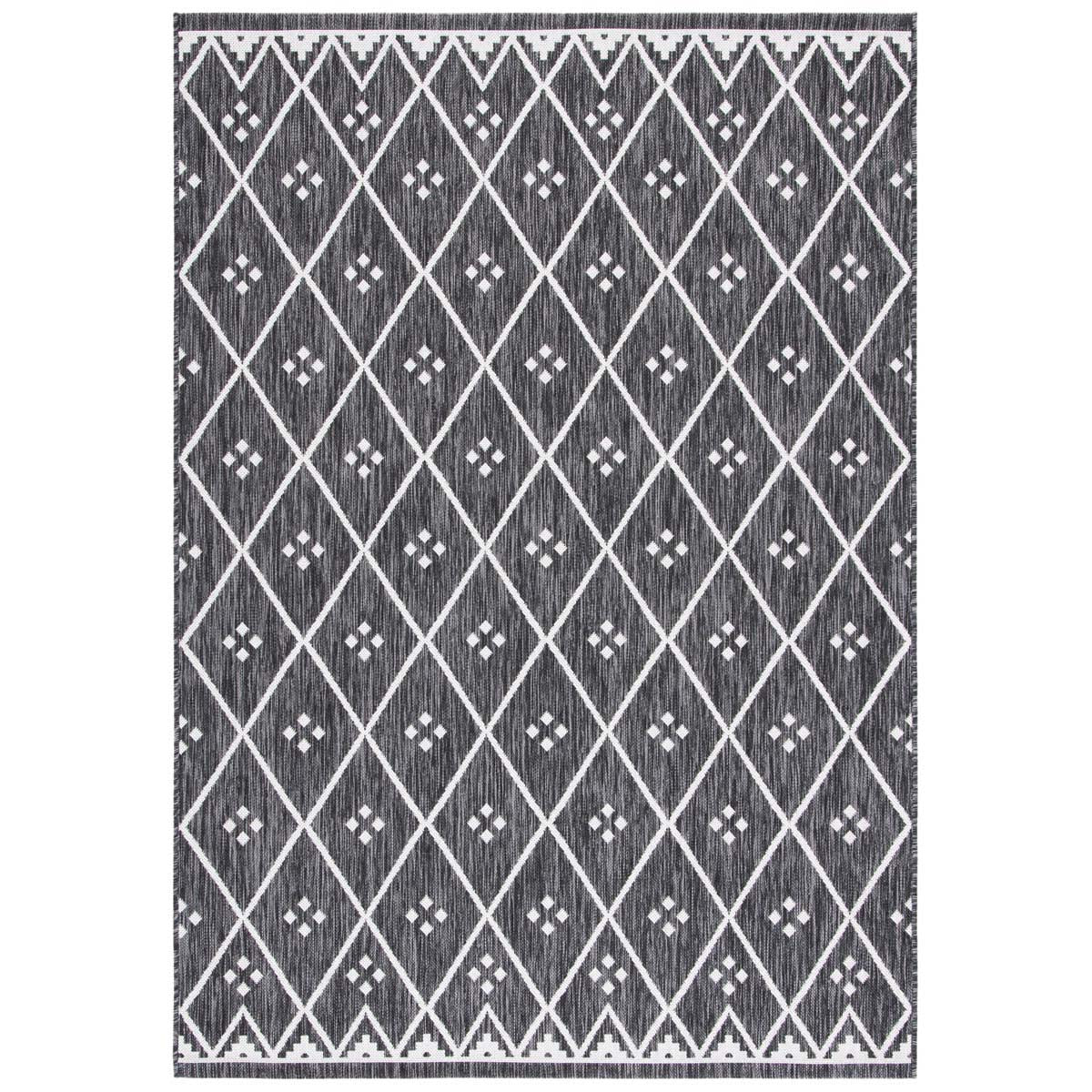 Safavieh Courtyard 505 Rug, CY8505 - Black / Ivory