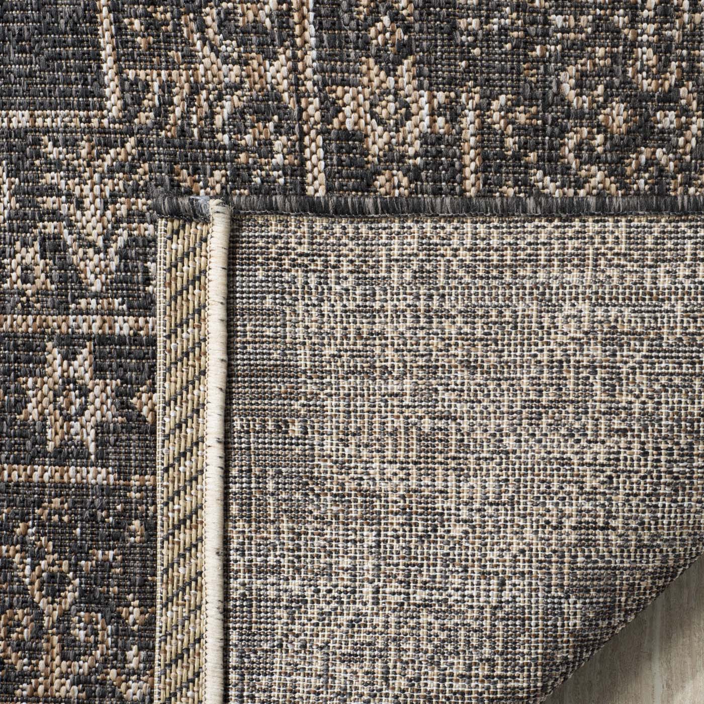 Safavieh Courtyard 482 Rug, CY8482 - BLACK / NATURAL