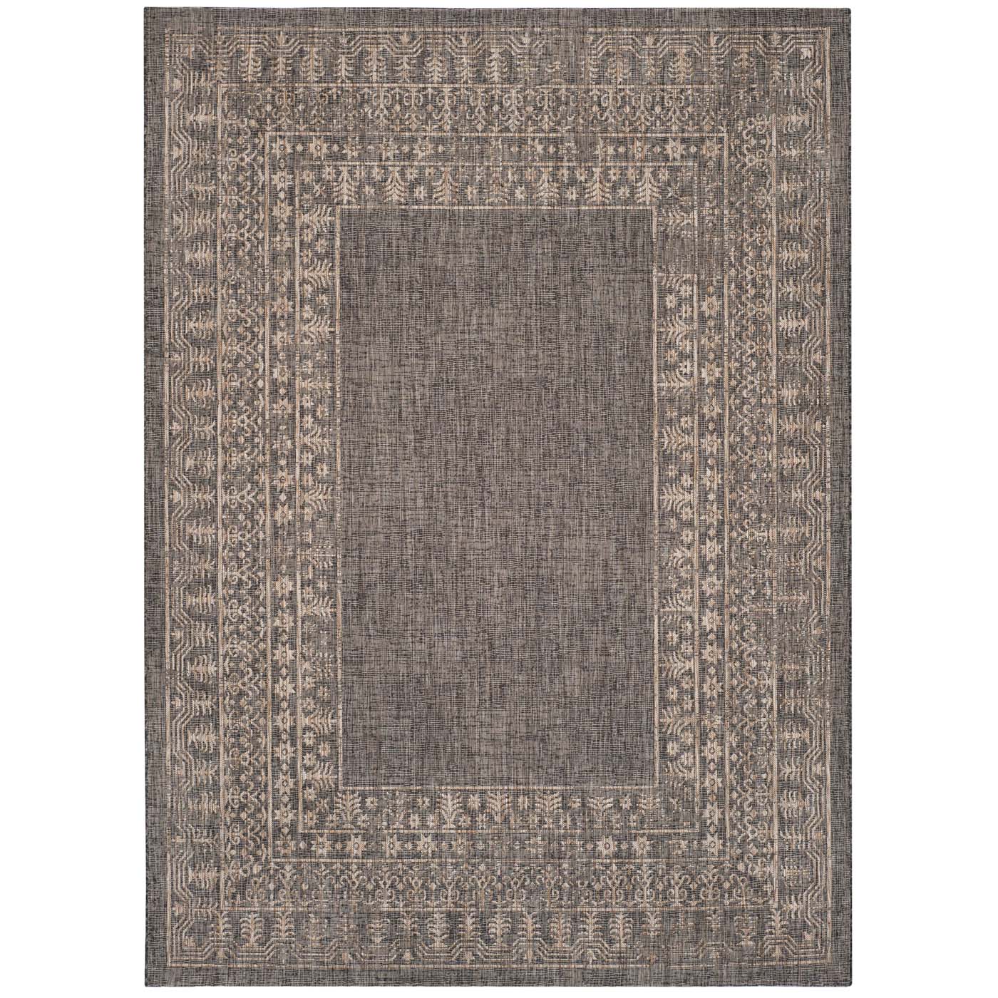 Safavieh Courtyard 482 Rug, CY8482 - BLACK / NATURAL