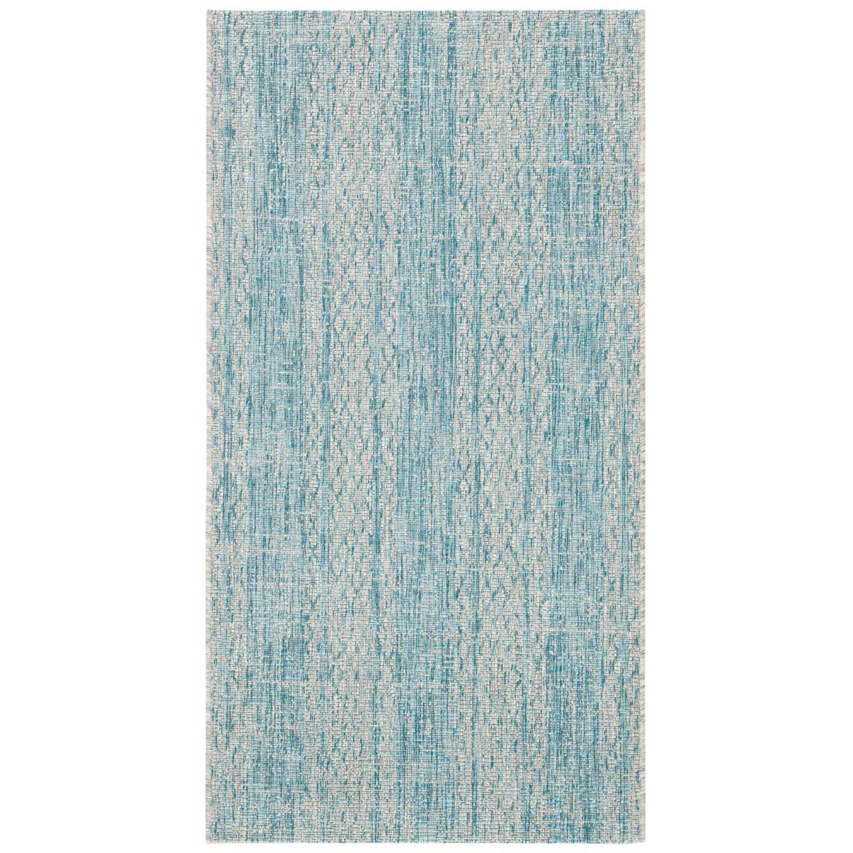 Safavieh Courtyard 965 Rug, CY8965 - LIGHT GREY / AQUA