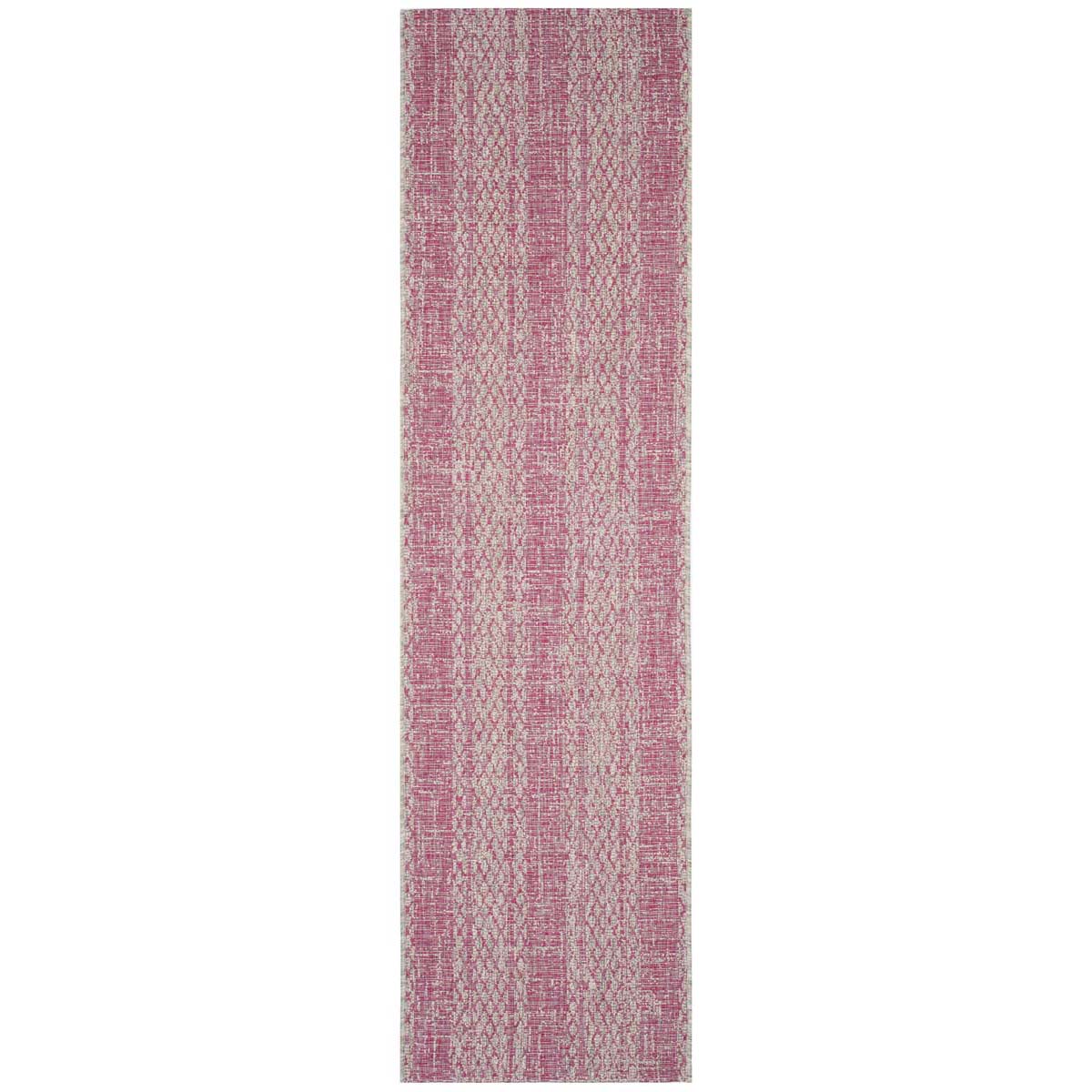 Safavieh Courtyard 966 Rug, CY8966 - LIGHT GREY / FUCHSIA