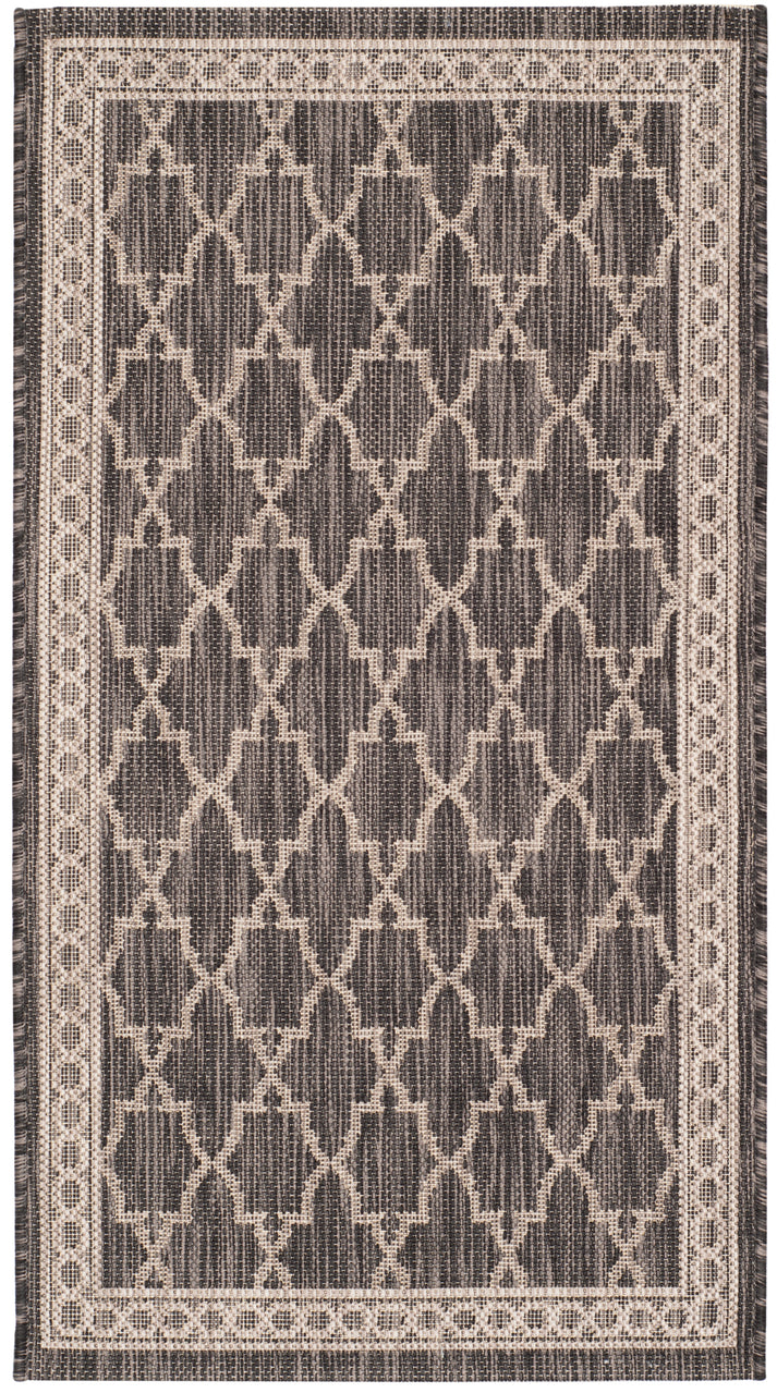 Safavieh Courtyard 871 Rug, CY8871 - BLACK / BEIGE