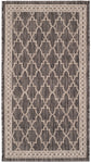 Safavieh Courtyard 871 Rug, CY8871 - BLACK / BEIGE