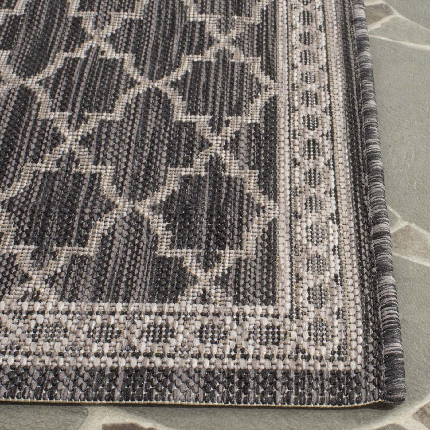 Safavieh Courtyard 871 Rug, CY8871 - BLACK / BEIGE