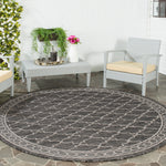 Safavieh Courtyard 871 Rug, CY8871 - BLACK / BEIGE