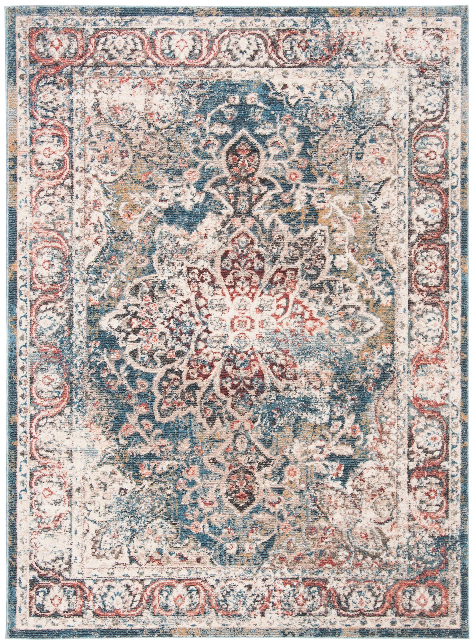 Safavieh Carlyle 200 215 Rug, CYL215 - TURQUOISE / IVORY