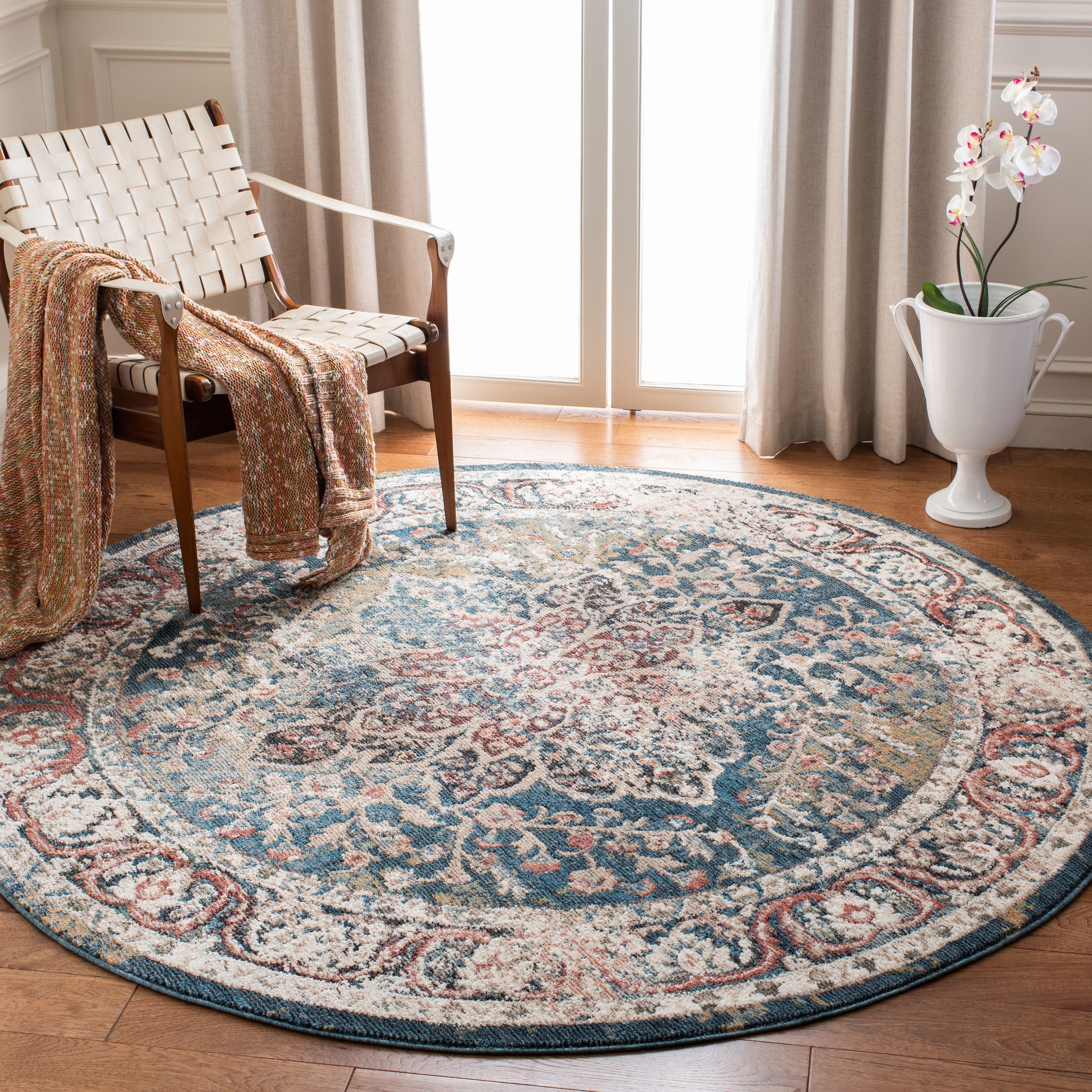 Safavieh Carlyle 200 215 Rug, CYL215 - TURQUOISE / IVORY