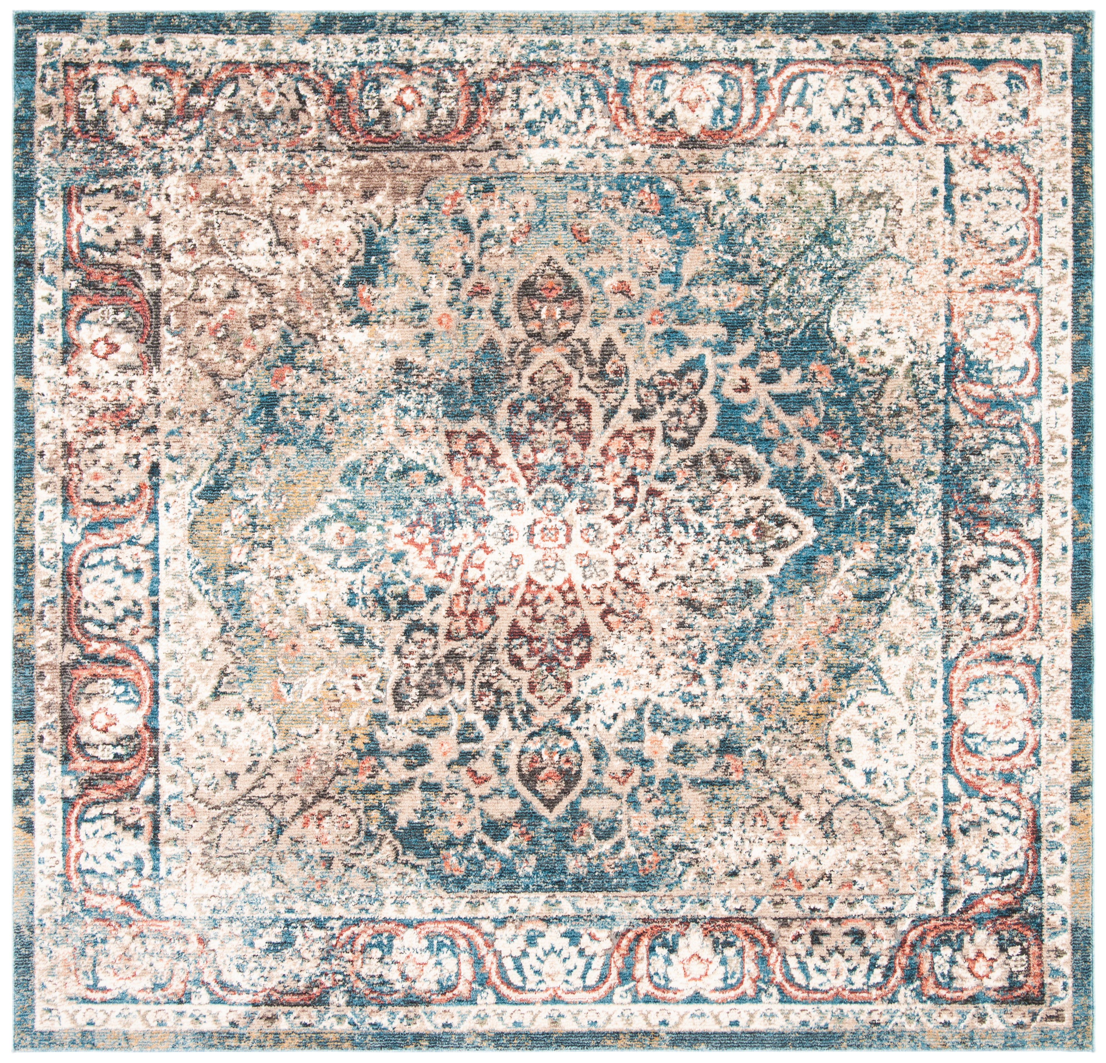 Safavieh Carlyle 200 215 Rug, CYL215 - TURQUOISE / IVORY