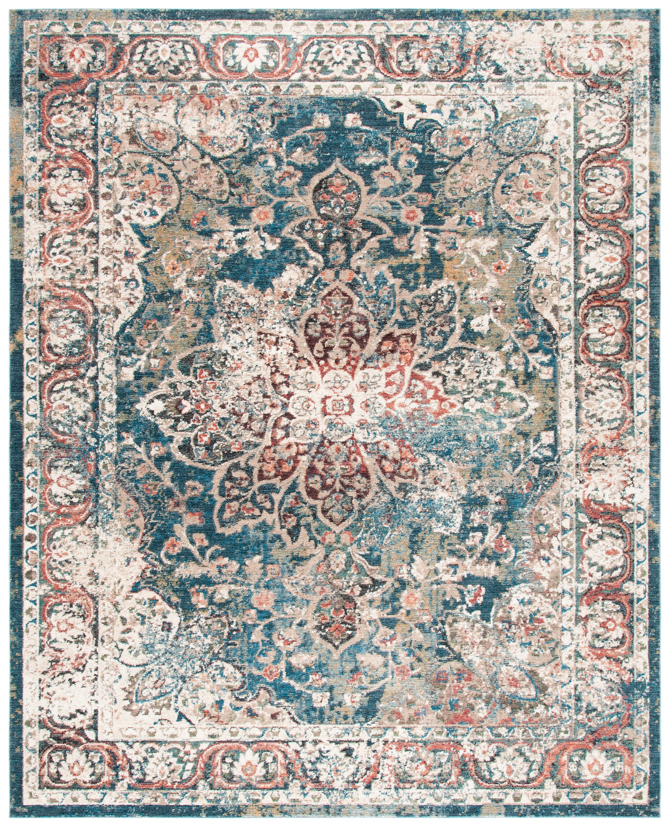 Safavieh Carlyle 200 215 Rug, CYL215 - TURQUOISE / IVORY