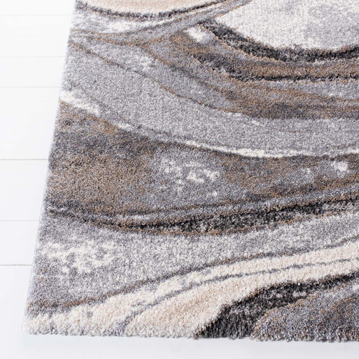 Safavieh Cyrus Shag 118 Rug, CYR118 - GREY / BEIGE