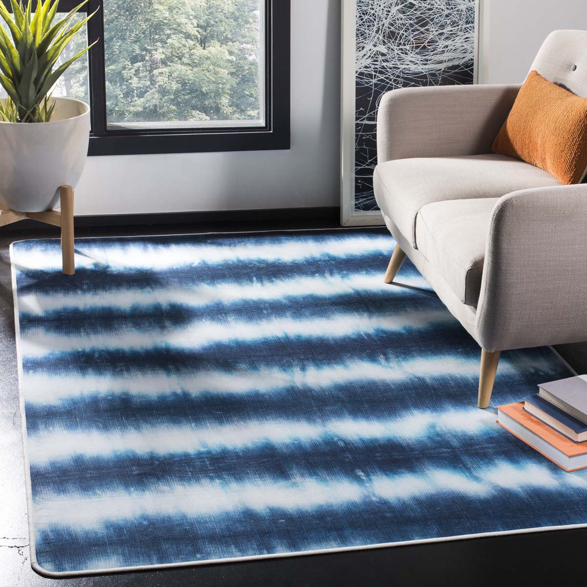 Safavieh Daytona 124 Rug, DAY124 - Ivory / Blue