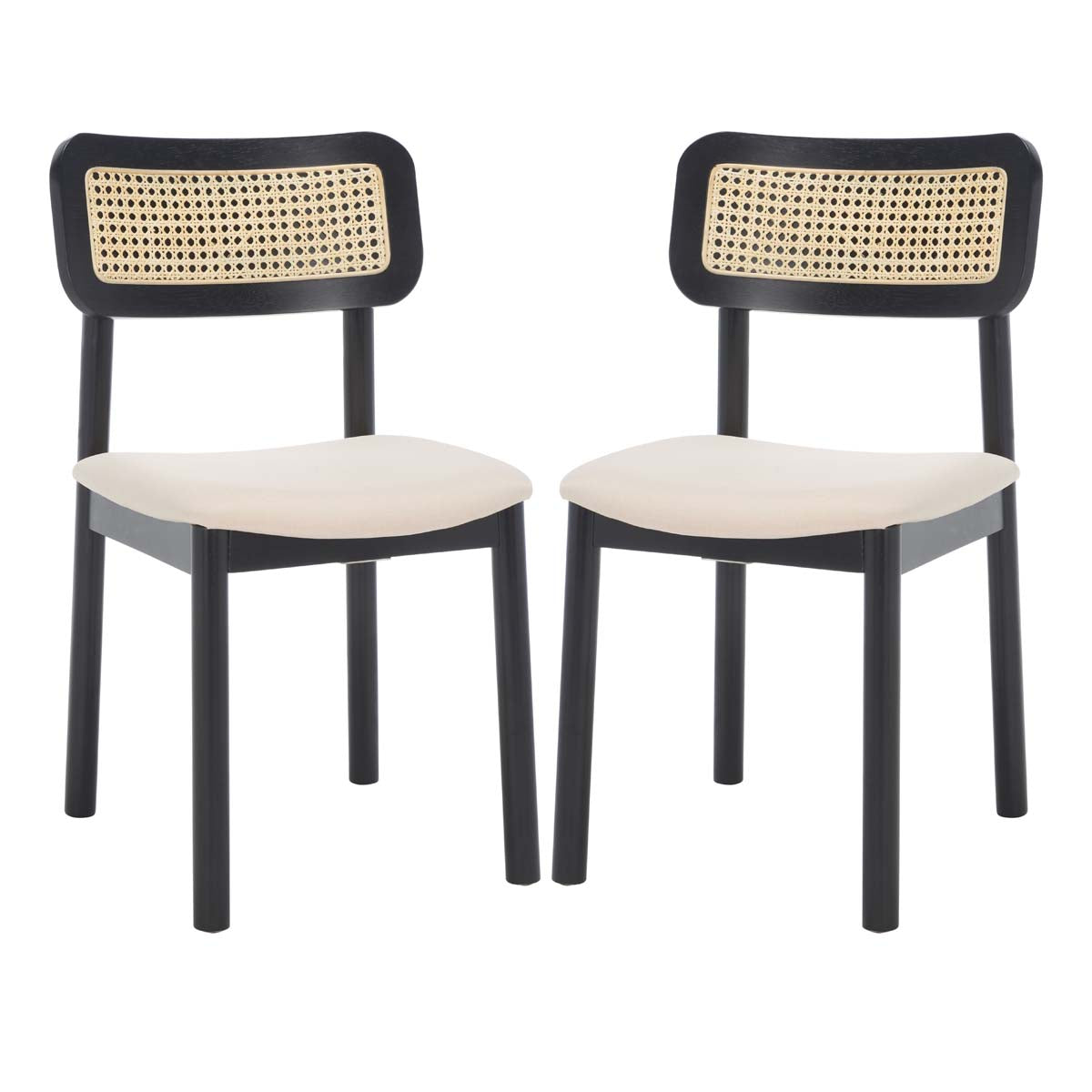 Safavieh Egon Dining Chair , DCH1014 - Black/White (Set of 2)