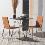 Safavieh Rayne Woven Dining Chair (Set of 2), DCH3006 - Natural / Silver