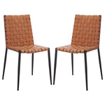 Safavieh Rayne Woven Dining Chair (Set of 2), DCH3006 - Natural / Black