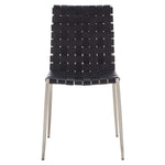 Safavieh Rayne Woven Dining Chair (Set of 2), DCH3006 - Black / Silver