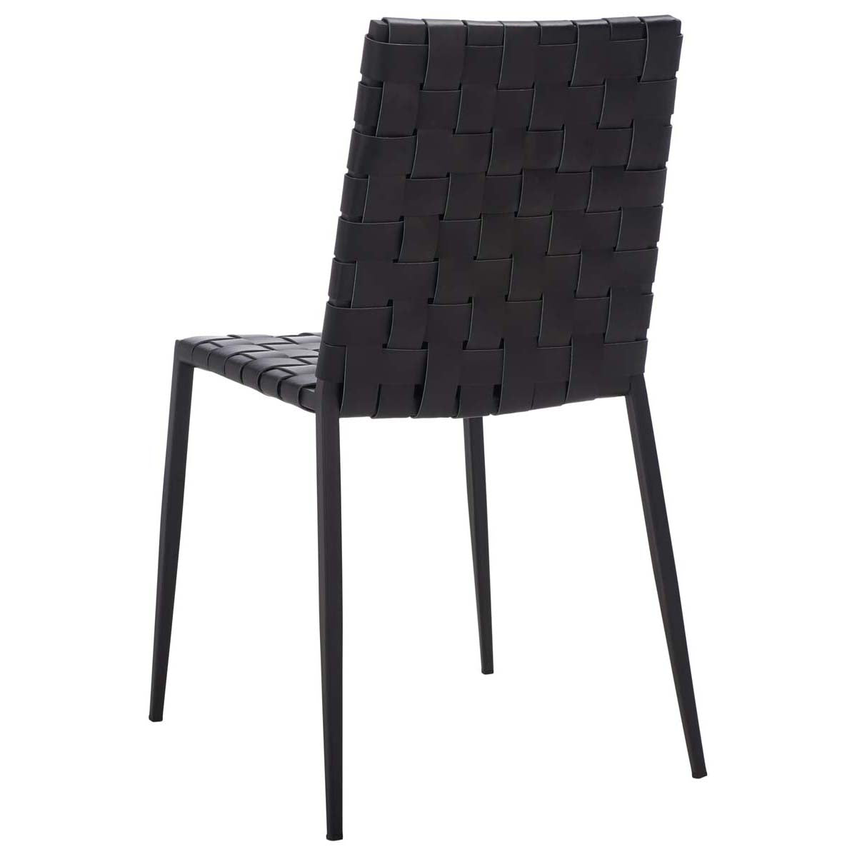 Safavieh Rayne Woven Dining Chair (Set of 2), DCH3006 - Black