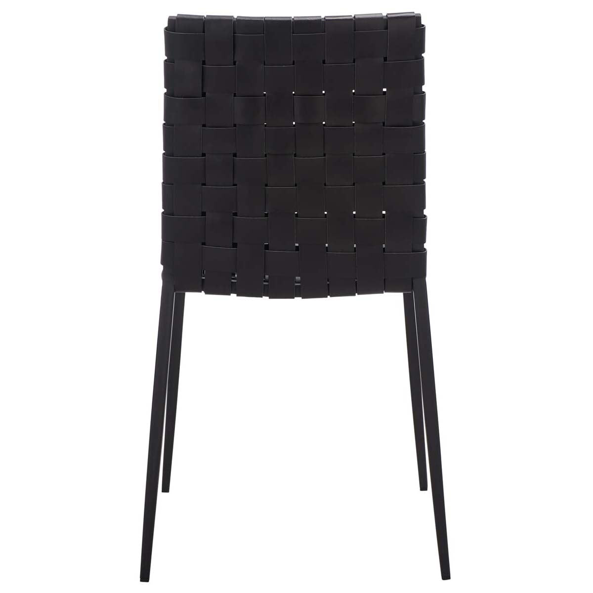 Safavieh Rayne Woven Dining Chair (Set of 2), DCH3006 - Black