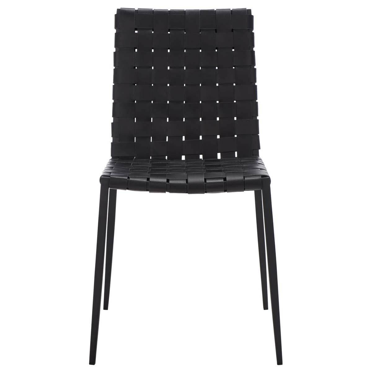 Safavieh Rayne Woven Dining Chair (Set of 2), DCH3006 - Black