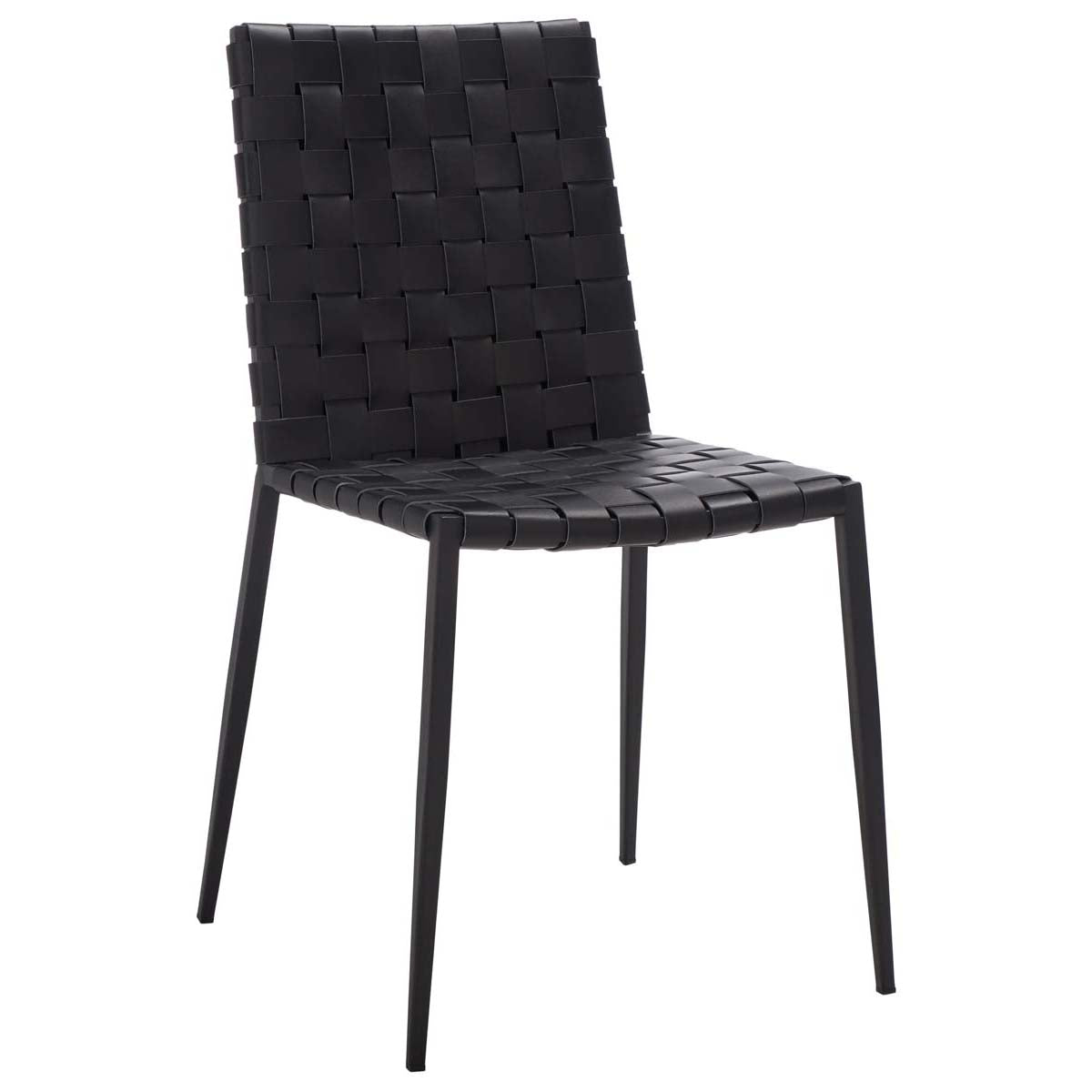 Safavieh Rayne Woven Dining Chair (Set of 2), DCH3006 - Black