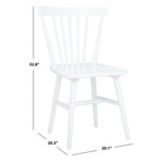 Safavieh Winona Spindle Back Dining Chair (Set of 2), DCH8500 - White