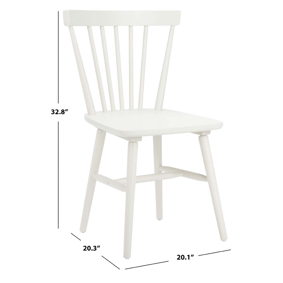 Safavieh Winona Spindle Back Dining Chair (Set of 2), DCH8500 - Off White