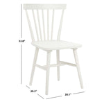 Safavieh Winona Spindle Back Dining Chair (Set of 2), DCH8500 - Off White