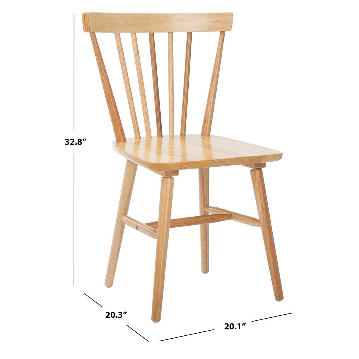 Safavieh Winona Spindle Back Dining Chair (Set of 2), DCH8500 - Natural