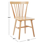 Safavieh Winona Spindle Back Dining Chair (Set of 2), DCH8500 - Natural