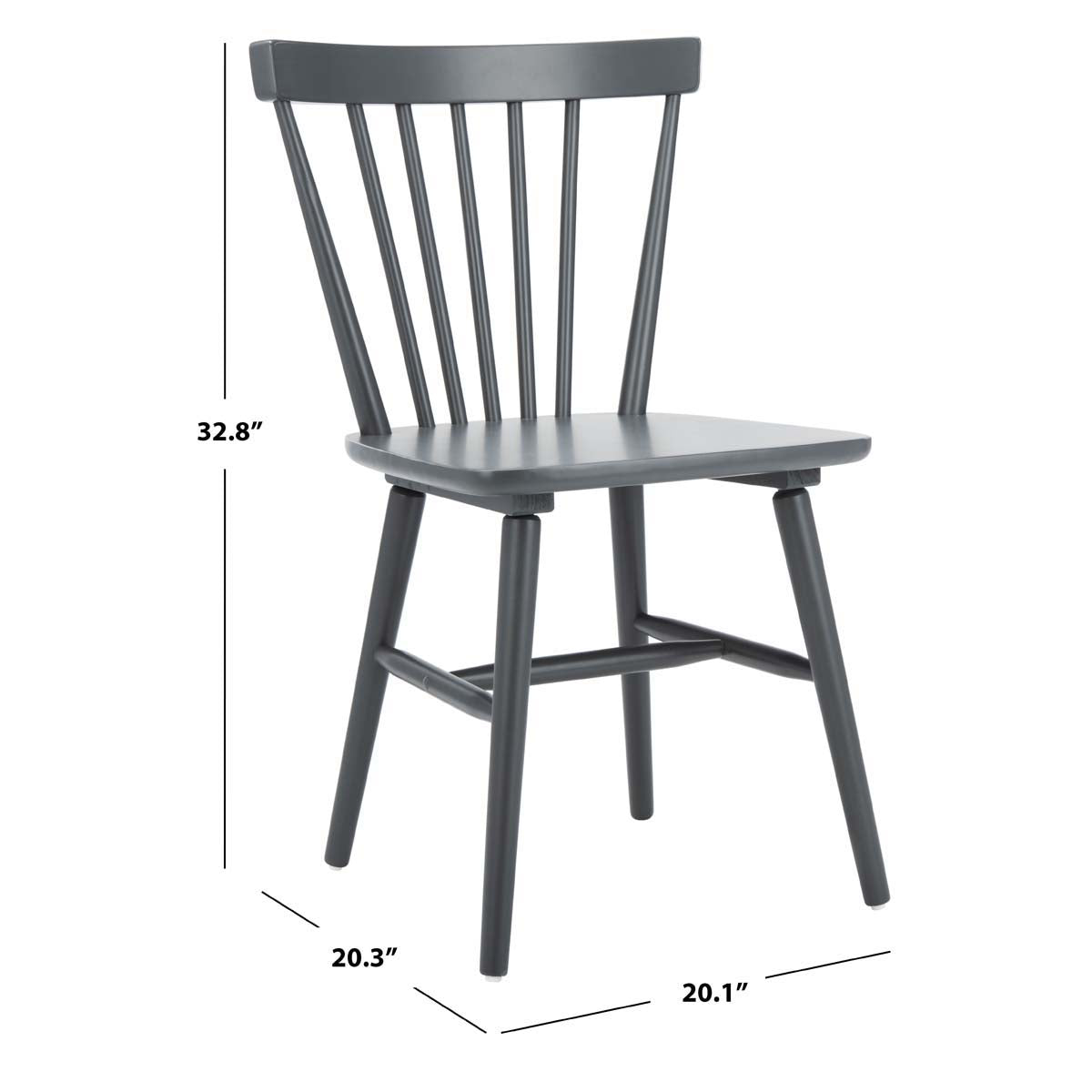 Safavieh Winona Spindle Back Dining Chair (Set of 2), DCH8500 - Grey