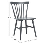 Safavieh Winona Spindle Back Dining Chair (Set of 2), DCH8500 - Grey