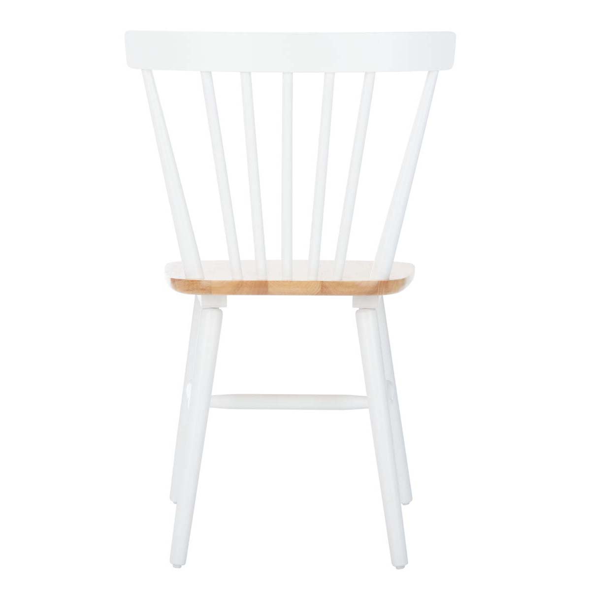 Safavieh Winona Spindle Back Dining Chair (Set of 2), DCH8500 - White/Natural