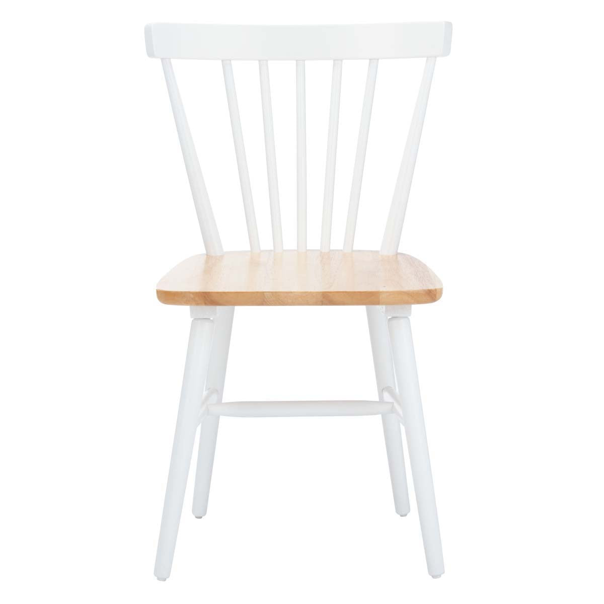 Safavieh Winona Spindle Back Dining Chair (Set of 2), DCH8500 - White/Natural