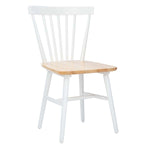 Safavieh Winona Spindle Back Dining Chair (Set of 2), DCH8500 - White/Natural