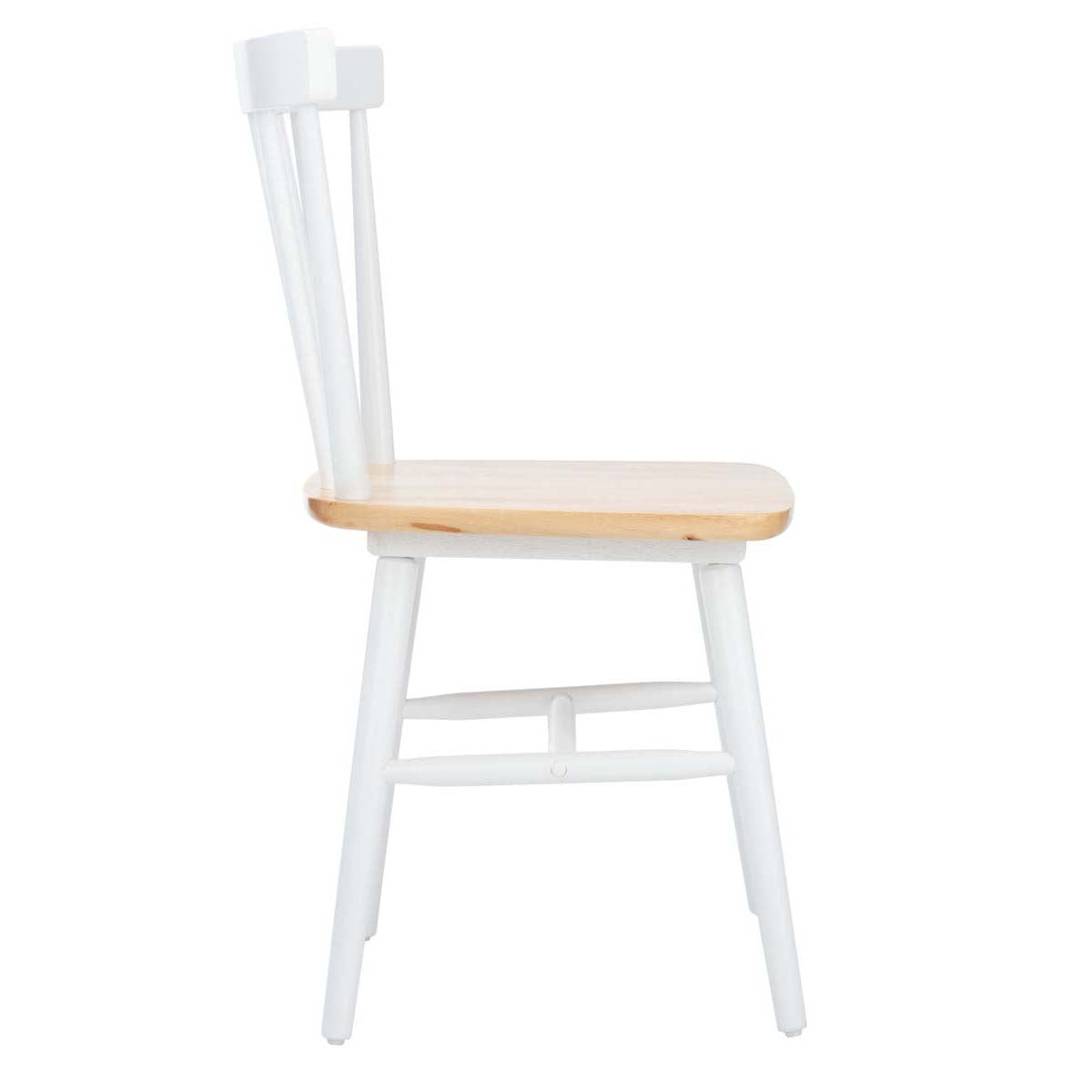 Safavieh Winona Spindle Back Dining Chair (Set of 2), DCH8500 - White/Natural