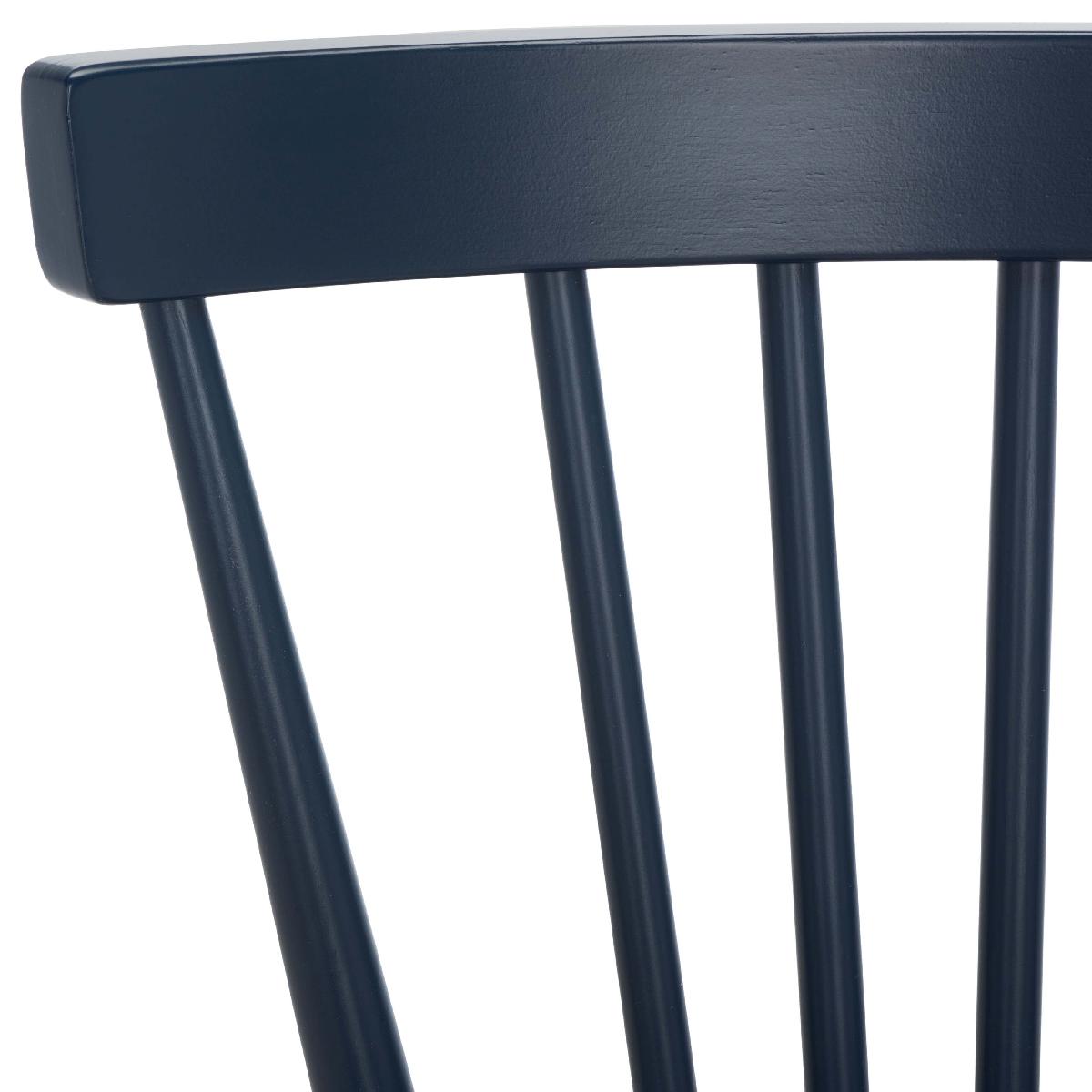 Safavieh Winona Spindle Back Dining Chair (Set of 2), DCH8500- Navy