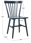 Safavieh Winona Spindle Back Dining Chair (Set of 2), DCH8500- Navy