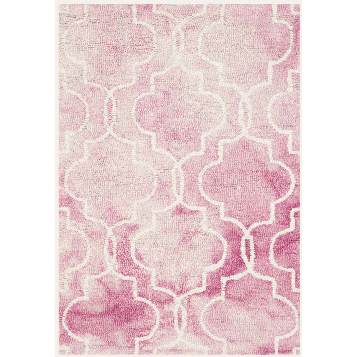 Safavieh Dip Dye 676 Rug, DDY676 - Rose / Ivory