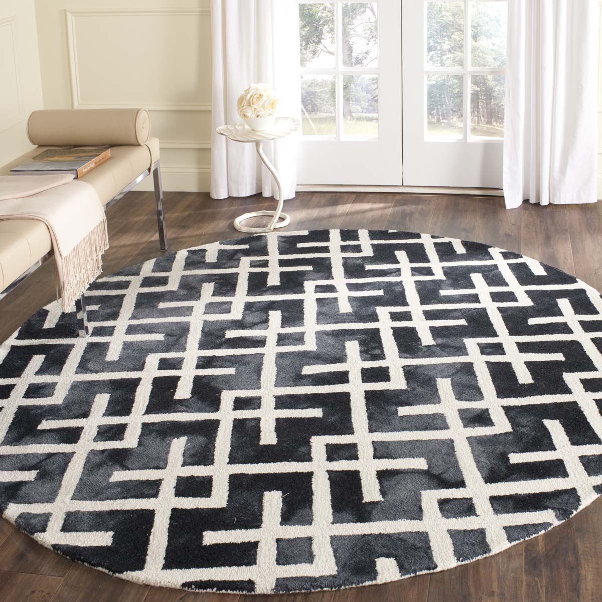 Safavieh Dip Dye 677 Rug, DDY677 - Graphite / Ivory