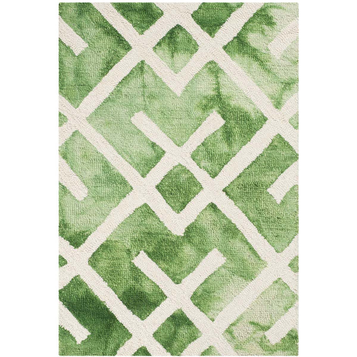 Safavieh Dip Dye 677 Rug, DDY677 - Green / Ivory