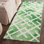 Safavieh Dip Dye 677 Rug, DDY677 - Green / Ivory