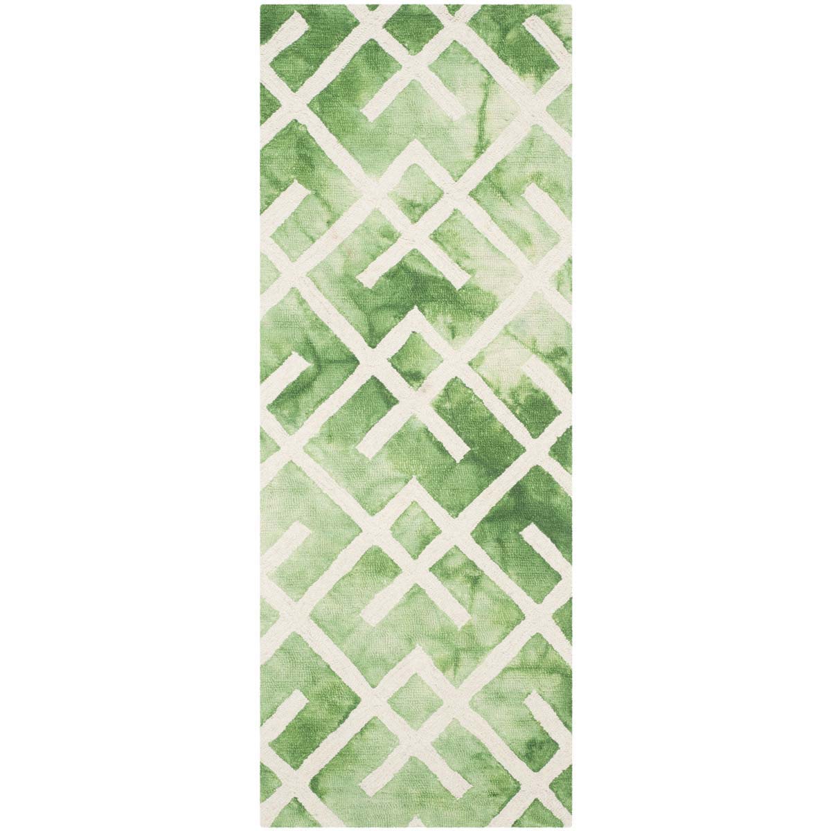 Safavieh Dip Dye 677 Rug, DDY677 - Green / Ivory