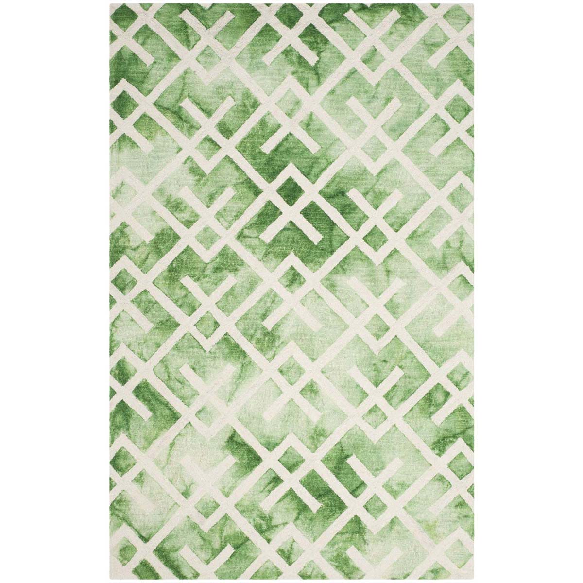 Safavieh Dip Dye 677 Rug, DDY677 - Green / Ivory