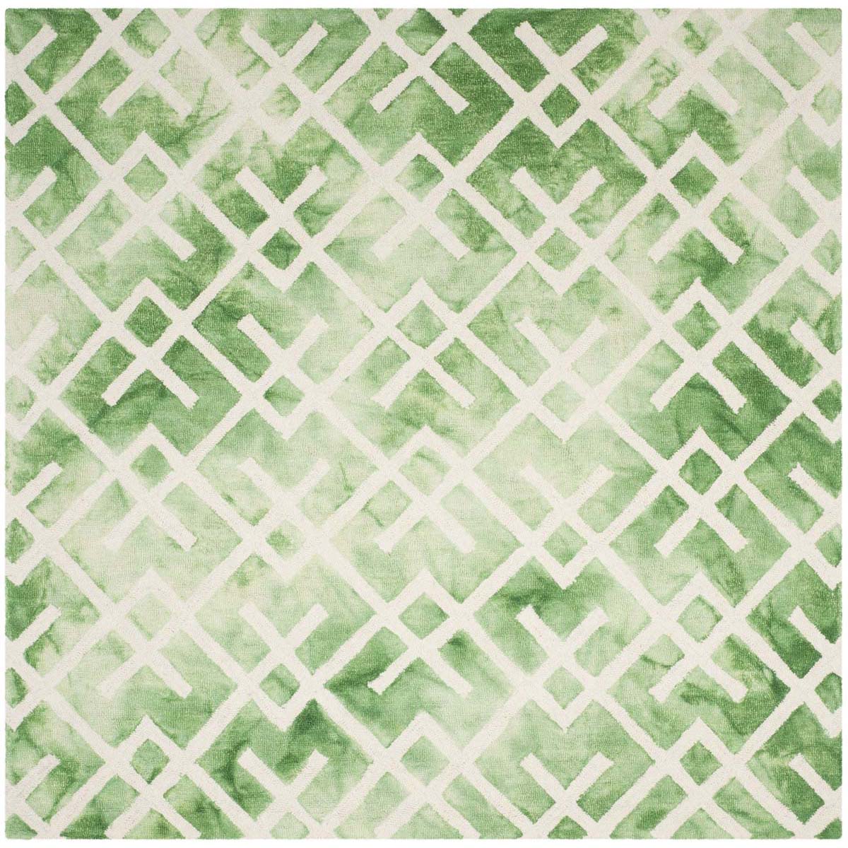 Safavieh Dip Dye 677 Rug, DDY677 - Green / Ivory