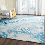 Safavieh Dip Dye 678 Rug, DDY678 - Blue / Ivory