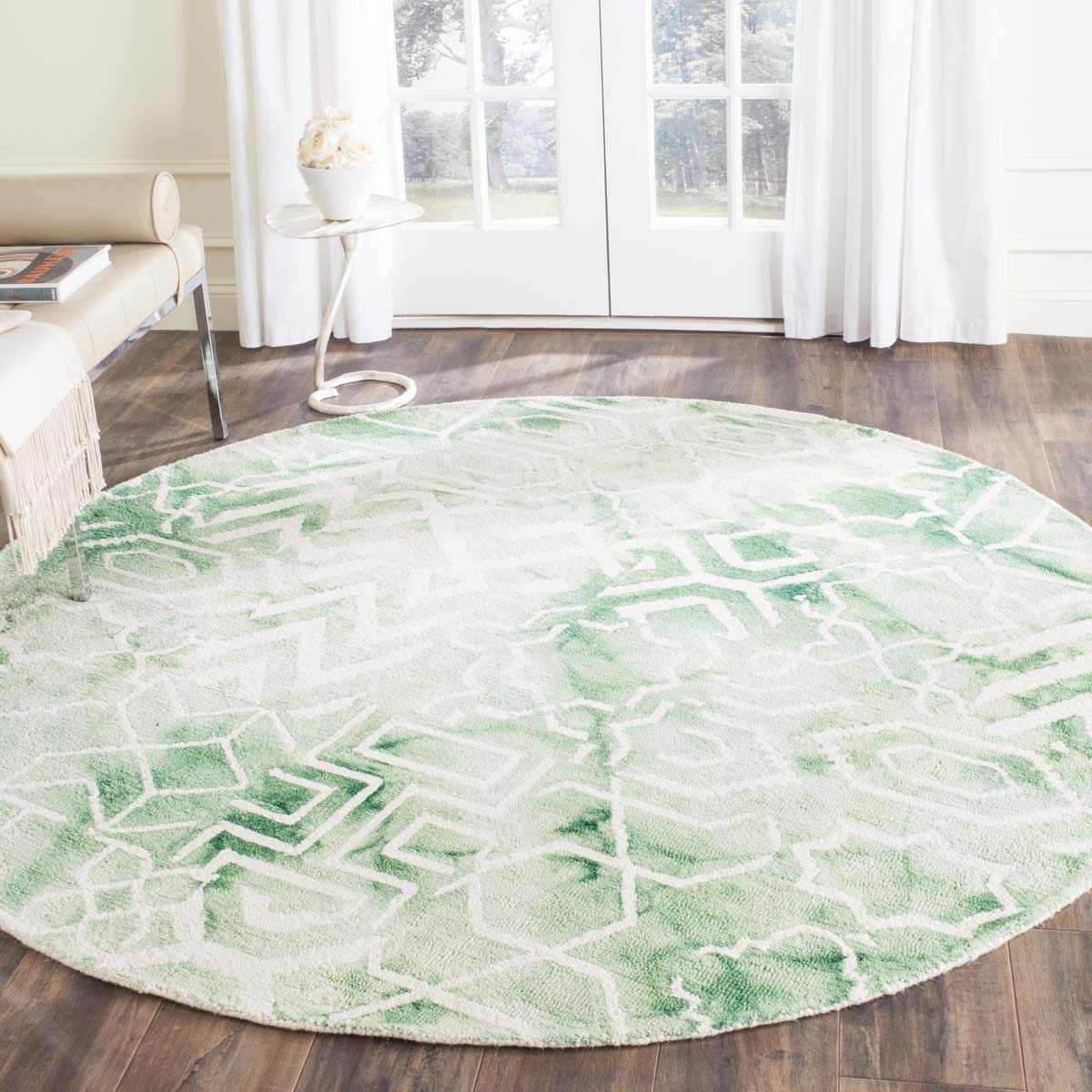 Safavieh Dip Dye 678 Rug, DDY678 - Green / Ivory