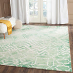 Safavieh Dip Dye 678 Rug, DDY678 - Green / Ivory