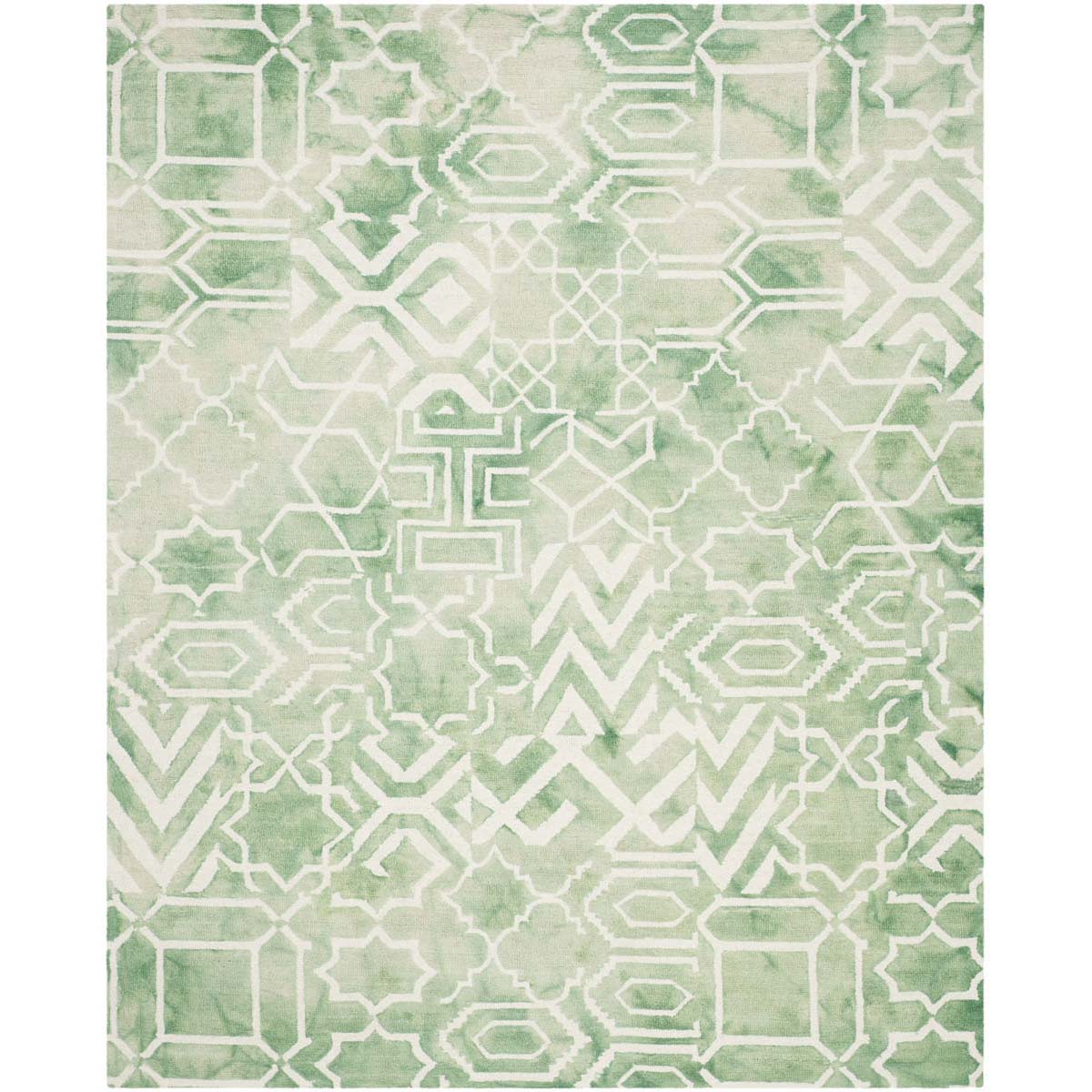 Safavieh Dip Dye 678 Rug, DDY678 - Green / Ivory