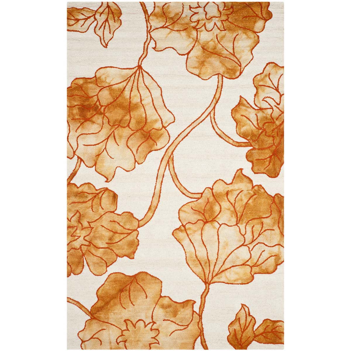 Safavieh Dip Dye 683 Rug, DDY683 - Ivory / Orange