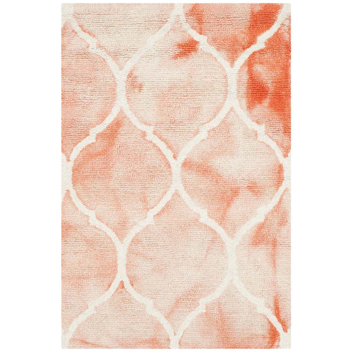 Safavieh Dip Dye 685 Rug, DDY685 - Orange / Ivory