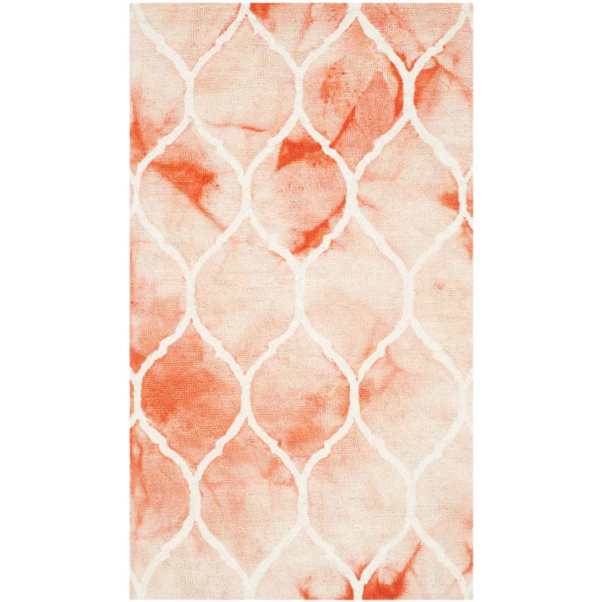 Safavieh Dip Dye 685 Rug, DDY685 - Orange / Ivory